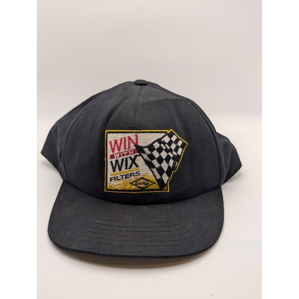 Wix Filters Hat Mens OSFM Black Excellent Vintage Racing Snapback Made in USA